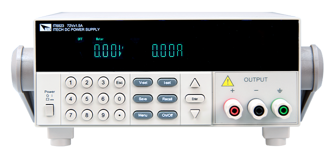 IT6800系列可編程電源（18V`150V/90W-216W)擁有小體積，大功率輸出，具有10mV,10mA的解析度，支援RS232/GPIB/USB通訊介面。