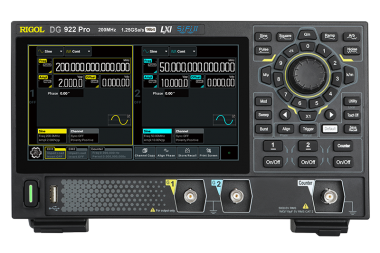 DG900 Pro系列是一款集函數產生器、任意波形產生器、雜訊產生器、脈衝產生器、諧波產生器、類比/數位調製器、計頻器等功能於一體的多功能信號產生器。