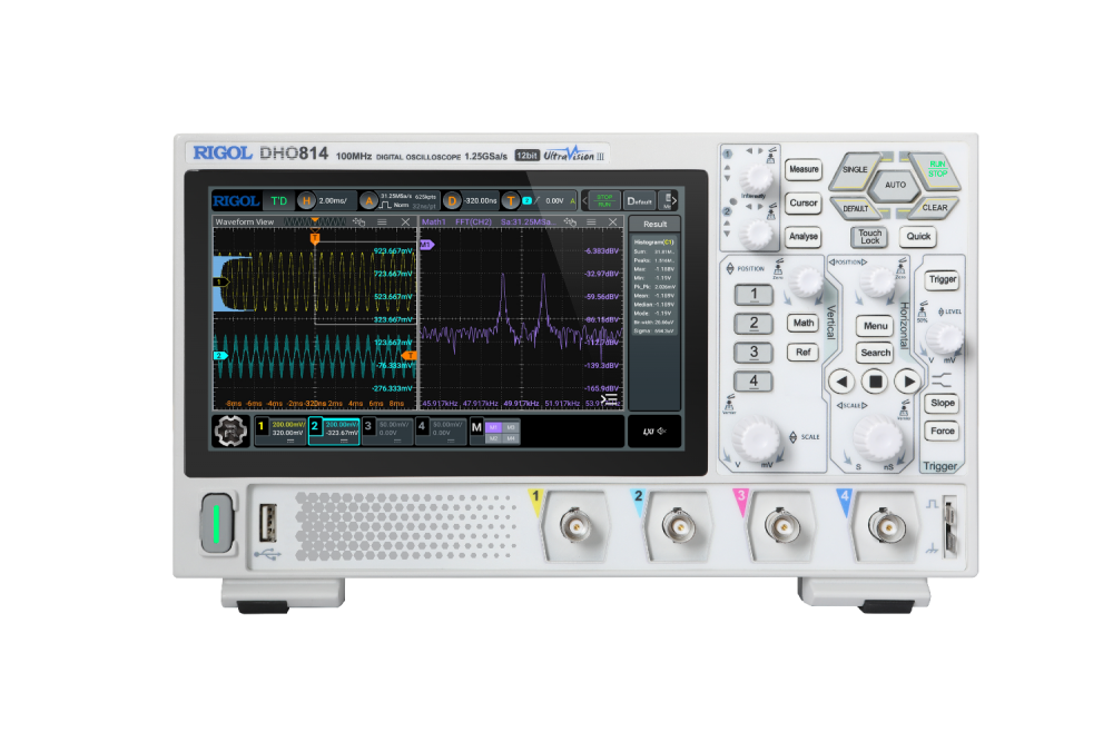 RIGOL 全新12bit迷你全功能示波器